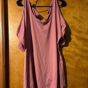 Cut out shoulder blouse